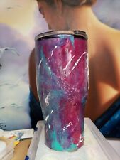 Challenger Stainless Steel Travel Mugs 28 oz. ONE OF A KIND HANDMADE ART COVER  picture