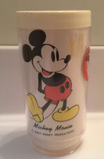 Vintage Disney Mickey Mouse Insulated Hard Plastic Cup Pre-owned picture