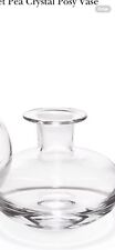 NEW - Lenox KATE SPADE Sweet Pea Posy Crystal Vase 3.5” picture