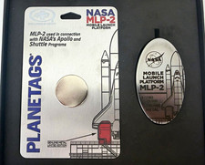 NASA MLP-2 Mobile Launch Platform Genuine Metal Planetag Magnet Limited Edition picture