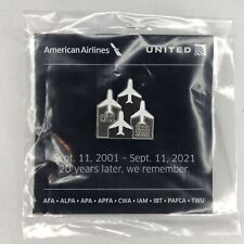 NEW 20th Anniversary 9/11 American and United Airlines Memorial Pin 🔥SHIPS ASAP picture