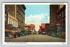 Joplin MO-Missouri, Main Street, Advertising, Antique, Vintage Souvenir Postcard picture
