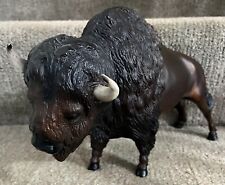 BREYER Traditional Molding Co Dark Brown Buffalo Bison Figurine Vintage USA  picture