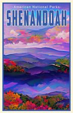 Shenandoah National Park Virginia Travel Poster • Signed • 11x17 Nice picture