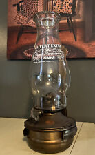 Vintage CALVERT EXTRA Whiskey Oil Lamp Chimney 8-1/2 x 2-3/4 dia bottom Oil Lamp picture