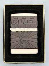 Vintage 1999 Camel Black Zip Guard White Matte Zippo Lighter NEW Rare picture