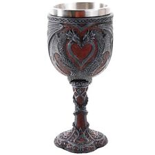 Double Dragon Goblet Chalice Wine Cup New picture