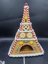 RARE Department 56 Gingerbread Cookie Candy Eiffel Tower Christmas Decoration picture