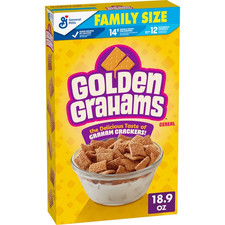 Golden Grahams Breakfast Cereal, Graham Cracker Taste, Family Size, 18.9 oz picture