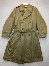 Army Officers Field Overcoat Mens Large SIZE 38L USA WWII REGULATION Vintage picture
