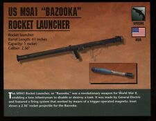 US M9A1 Bazooka Rocket Launcher Special Purpose Atlas Classic Firearms Card picture