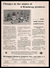 1933 Winthrop Chemical Co Inc New York Cafumal Skiodan Thractin Tablets Print Ad picture