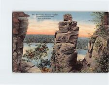 Postcard Among the Rocks & Cliffs Devil's Lake Wisconsin State Park USA picture