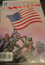 Justice League Of America (2013) # 1 VF+  American Flag Cover. JOHNS | FINCH picture