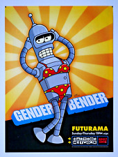 Gender Bender Futurama Vintage 2003 Cartoon Network Original Print Ad 8 x 10