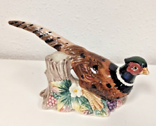 Vintage Fitz and Floyd Pheasant Candle Holder bird figurine ceramic hand painted picture