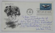 John MacVane Signed 1965 First Day Cover FDC World War II Broadcast Journalist picture