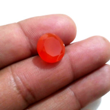 Awesome Orange Carnelian Round Shape 7.55 Crt Rare Faceted Loose Gemstone picture