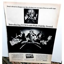 1982 Sony Cassette Wide Fidelity Sound UCX-S Tape Symphony Vintage Print Ad Orig picture