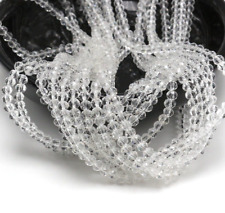 150pcs 2X3mm Faceted Rondelle Crystal Glass Beads ~ Clear Craft Jewelry Making picture