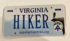 Exp Virginia Personalized Vanity License Plate Va Tag HIKER Appalachian Trail picture