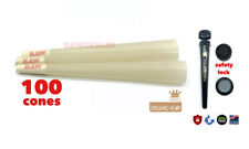 RAW organic hemp king size pre rolled cone (100 packs)+philadelphia safety tube picture