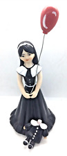 Altered Art Ceramic Figurine Wednesday ADDAMS Family Fan Art Headless Doll picture