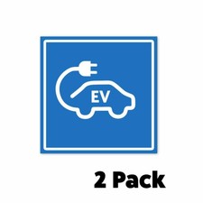 EV Charging Decal Electric Car BLUE Stickers Fit Chevrolet Bolt LEAF Tesla BMW picture