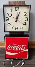 Vintage Coca-Cola Wall Clock 1976 Ingress-Plastene Model G018 Clock Works. picture