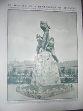 Photo article Copenhagen Denmark statue for Professor Niels Finsen 1910 ref AN picture
