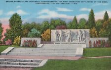 George Rogers Clark Monument Harrodsburg Kentucky Linen Vintage Post Card picture