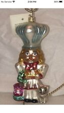 Christopher Radko BASHFUL BOBBY Hand Blown Glass Chef Ornament Loaf Rare Signed picture