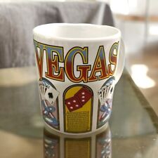 Vintage 1990s Las Vegas Mug Classic Vegas 90s Vegas Poker Slots Casino Coffee picture