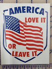 America Love it or Leave it Vintage Style Decal / Vinyl Sticker/ Die Cut Trump picture