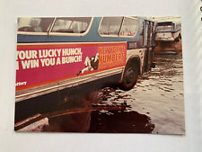 6x4 NY NYC BUS COLOR PHOTOGRAPH 1983 EDGEWATER PIER COLLAPSE NEW YORK LOTTERY picture