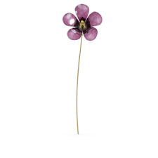Swarovski Crystal Garden Tales Hibiscus Purple Flower #5619417 New in Box $125 picture