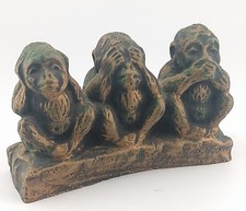 Three (3) Brass Monkeys in the See, Hear, Speak No Evil Genre ~ Price Reduced picture