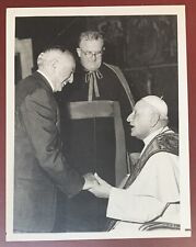 Robert Moses Meeting Pope John XXIII, May 13, 1963, in the Vatican, Press Photo picture