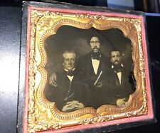 three men ambrotype 1860s picture