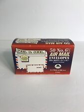 Vintage 1997' Ampad 50 No. 6 3/4 Peel & Seel Air Mail Envelopes Made In USA  picture