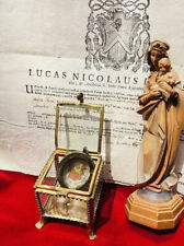 Vatican Relic VEIL VIRGIN MARY DOCUMENT 1747 COA Catholic Reliquary Jesus SAINT picture