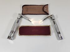2x Vintage Foregger - New York Folding Scope (s) w/ Pouches Dr.'s Laryngoscope picture