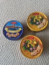 Lot of 3 Beautiful Vintage Santa Edwiges Butter Cookie Tins picture