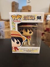 Funko Pop One Piece Monkey D Luffy  #98 Common with Funko Hard Case Protector  picture