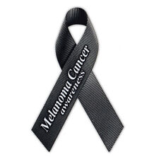 Magnetic Bumper Sticker - Melanoma Cancer Support Ribbon - Awareness Magnet picture