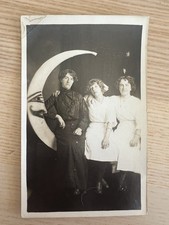 3 Ladies On A Paper Moon RPPC Comet Photo Studios  picture