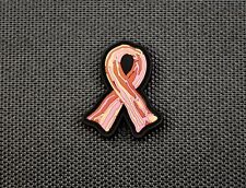 Bacon Awareness Ribbon 3D PVC Rubber Morale Patch Hook Backing  picture