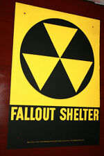  $29 Fallout shelter sign original not a reproduction     picture