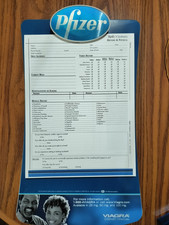 Pfizer VIAGRA/Detrol LA Pharmaceutical Drug Rep Advertising 2-Sided Clipboard picture