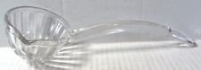 Vintage Clear Glass Ladle w Pouring Spout for Punch Bowl Curved Handle 12 Inch picture